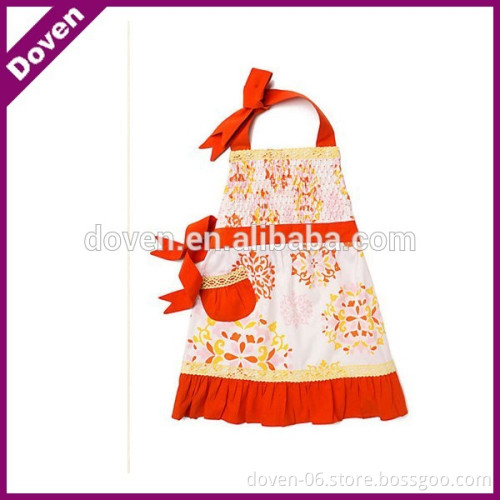 New design flower cotton fabric aprons